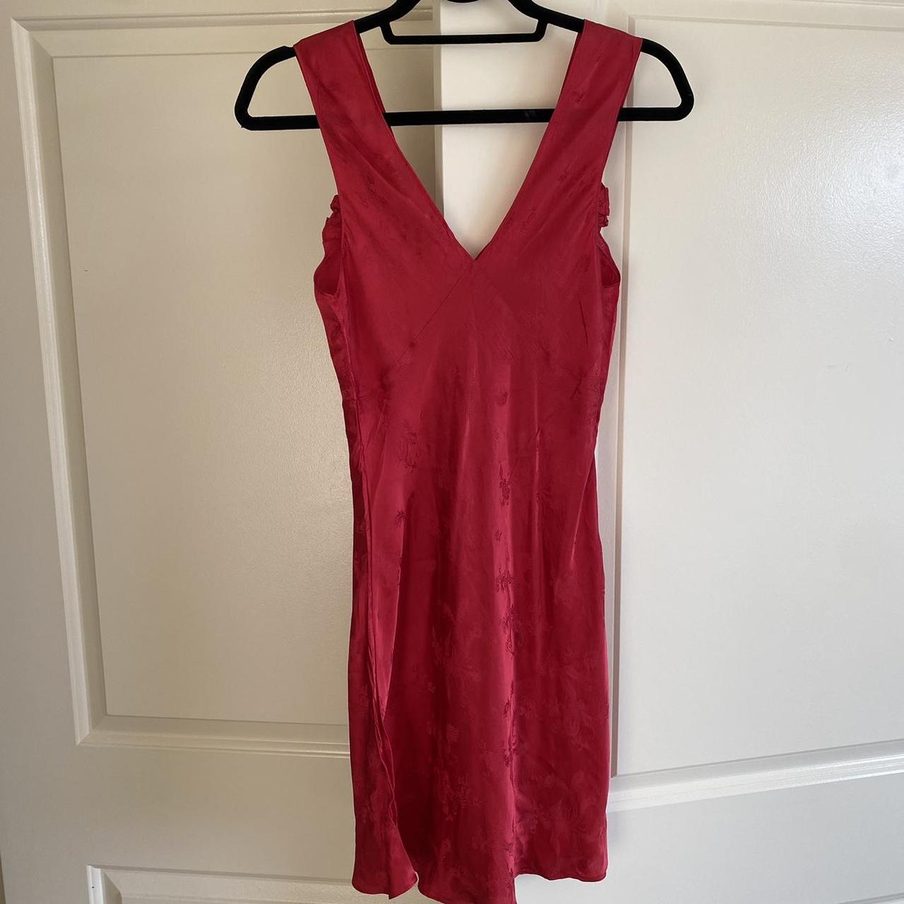 Realisation Par The Roxy silk mini dress in Red... - Depop