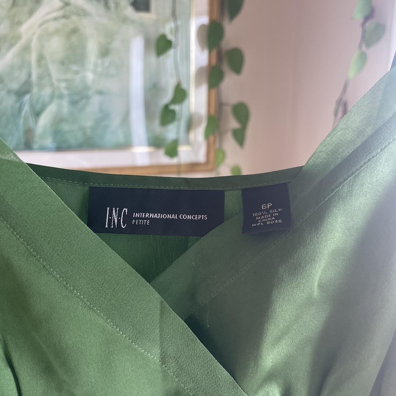 INC International Concepts Women's Green Shirt (3)
