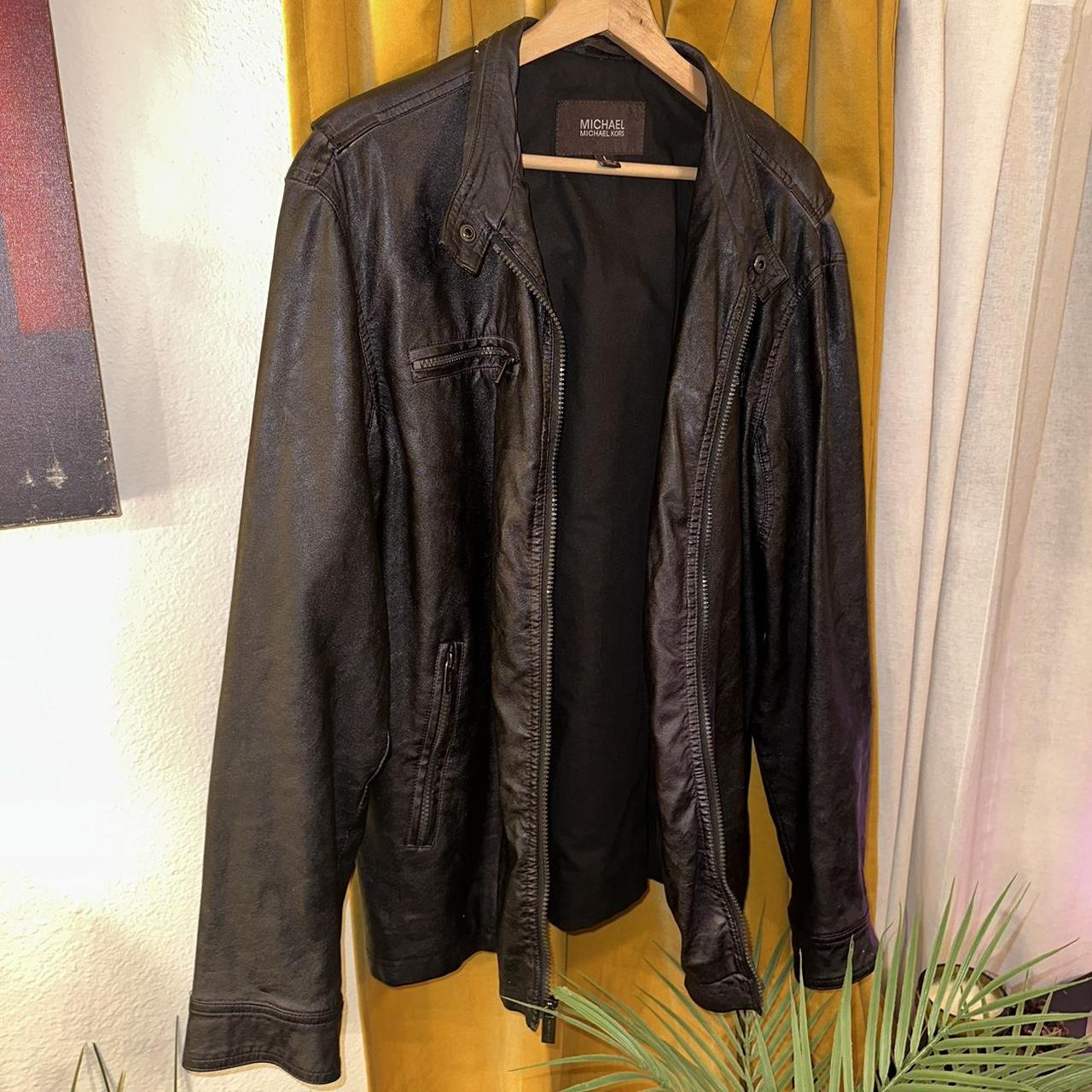 Michael kors deals men's leather jackets