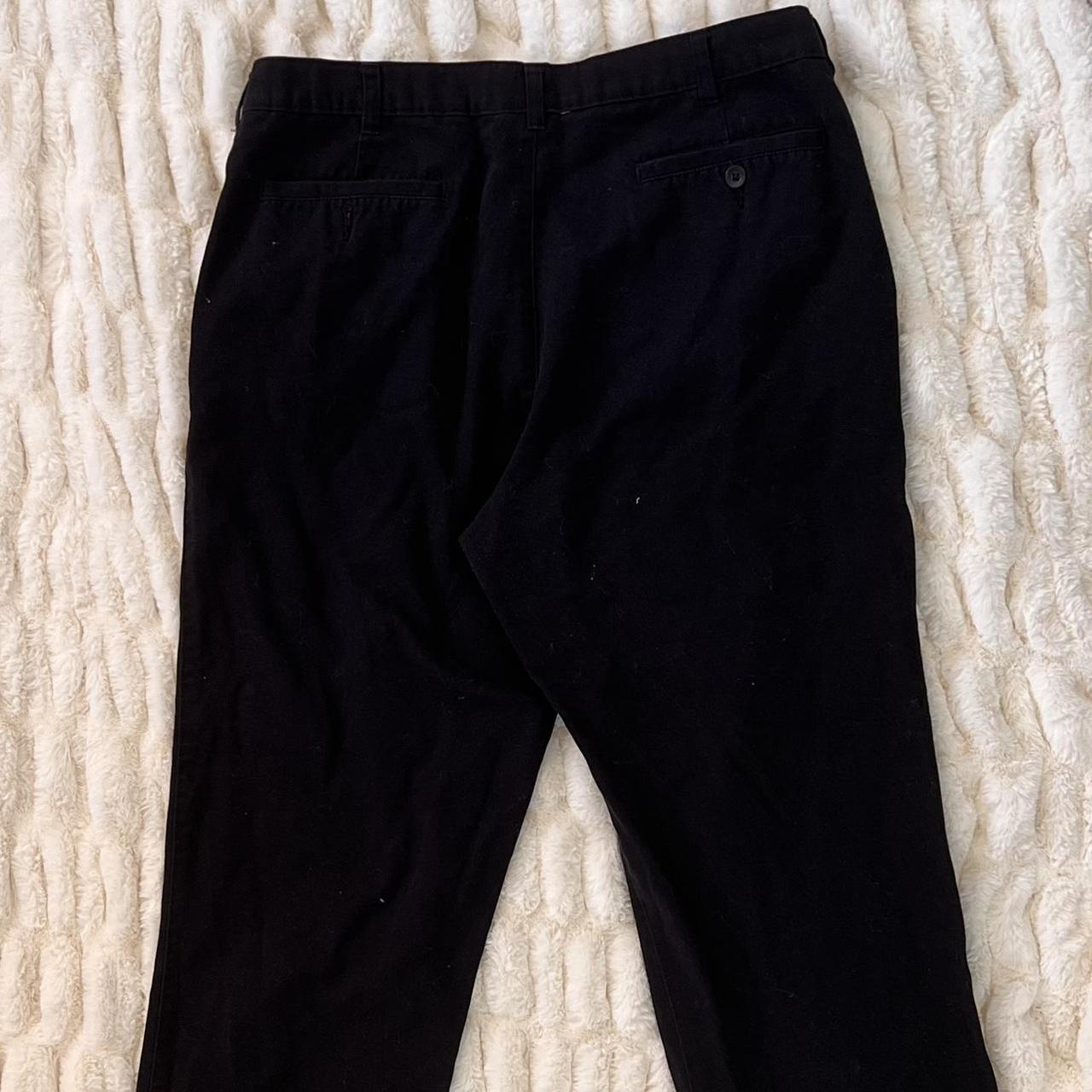 black straight leg pants. great for the workplace or... - Depop