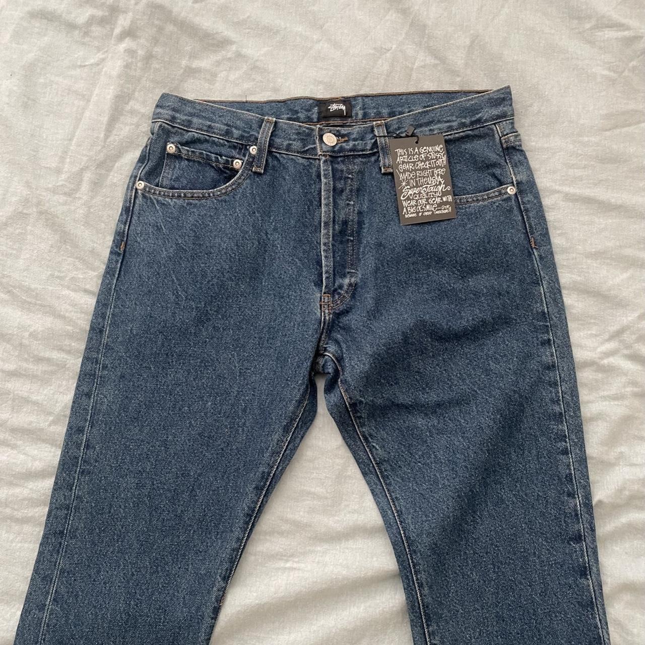 Stüssy Men's Blue Jeans | Depop