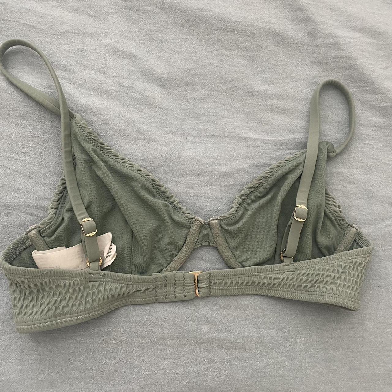 Hollister green bikini top size M Depop