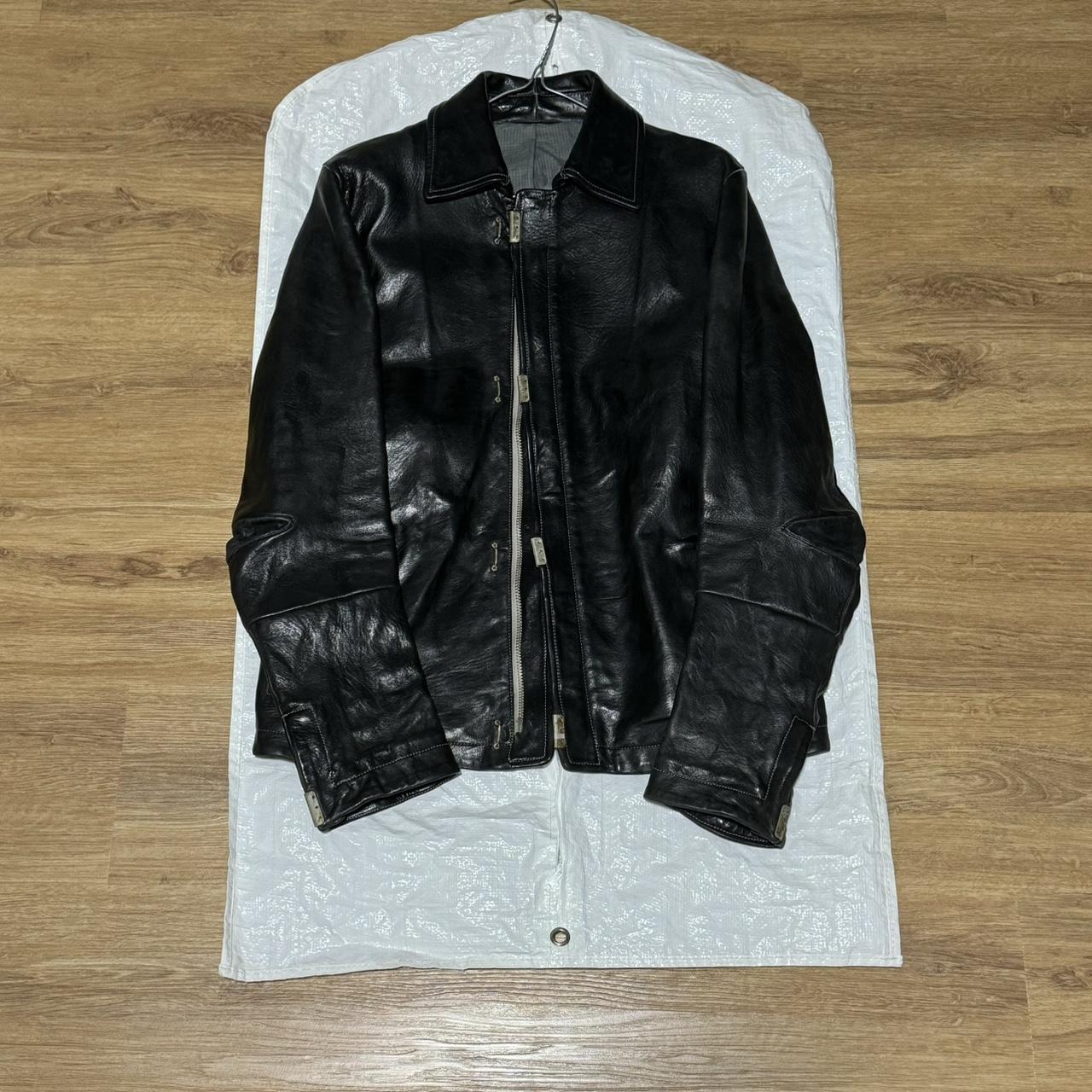Object Dyed Lined Scarstitch Leather Jacket – The Library 1994
