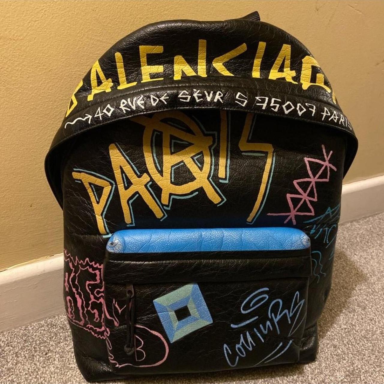 Balenciaga best sale graffiti backpack