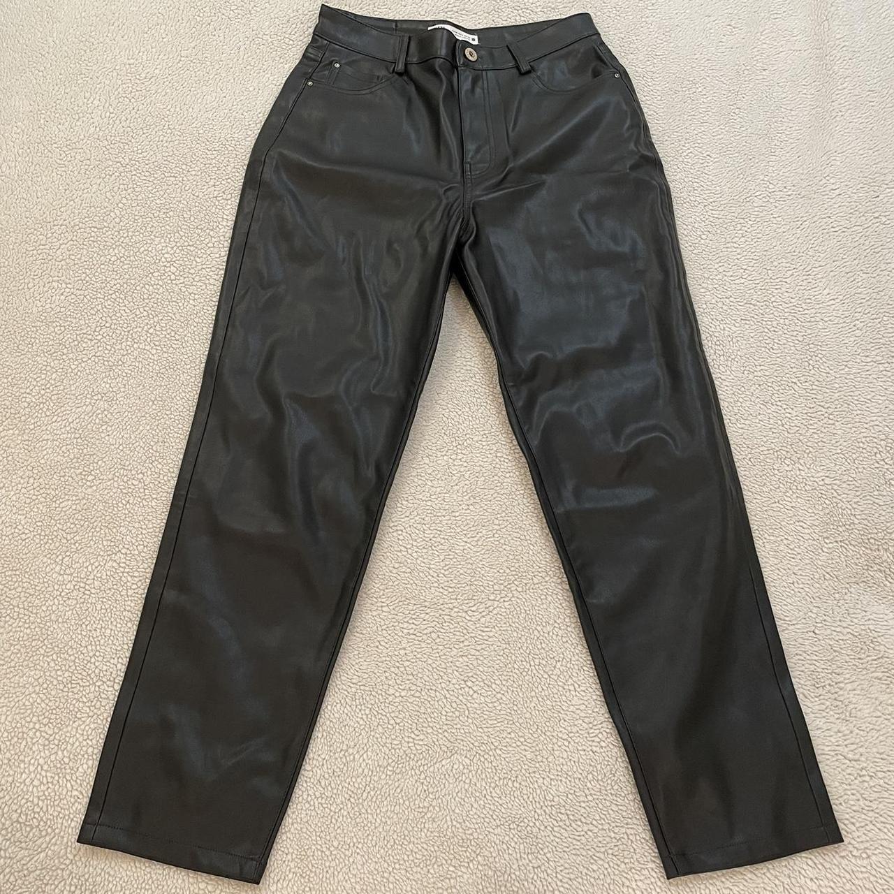 Faux Leather Pants • Zara  Leather trousers, Mens pants, Mens fashion