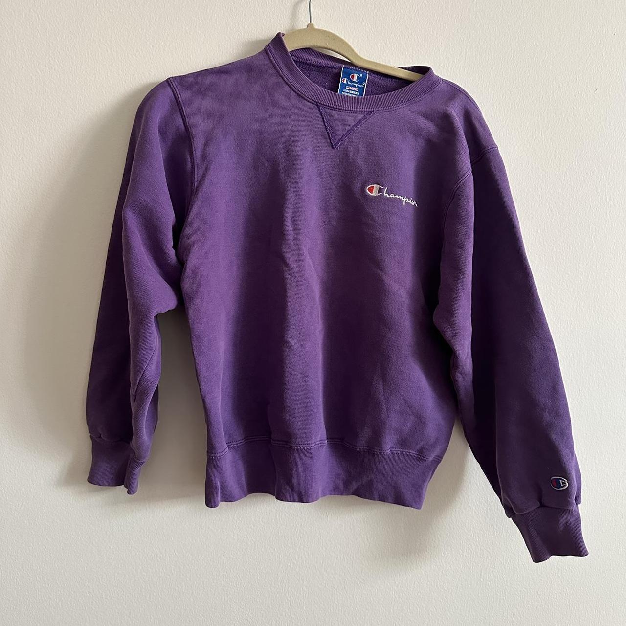 Purple best sale champion crewneck