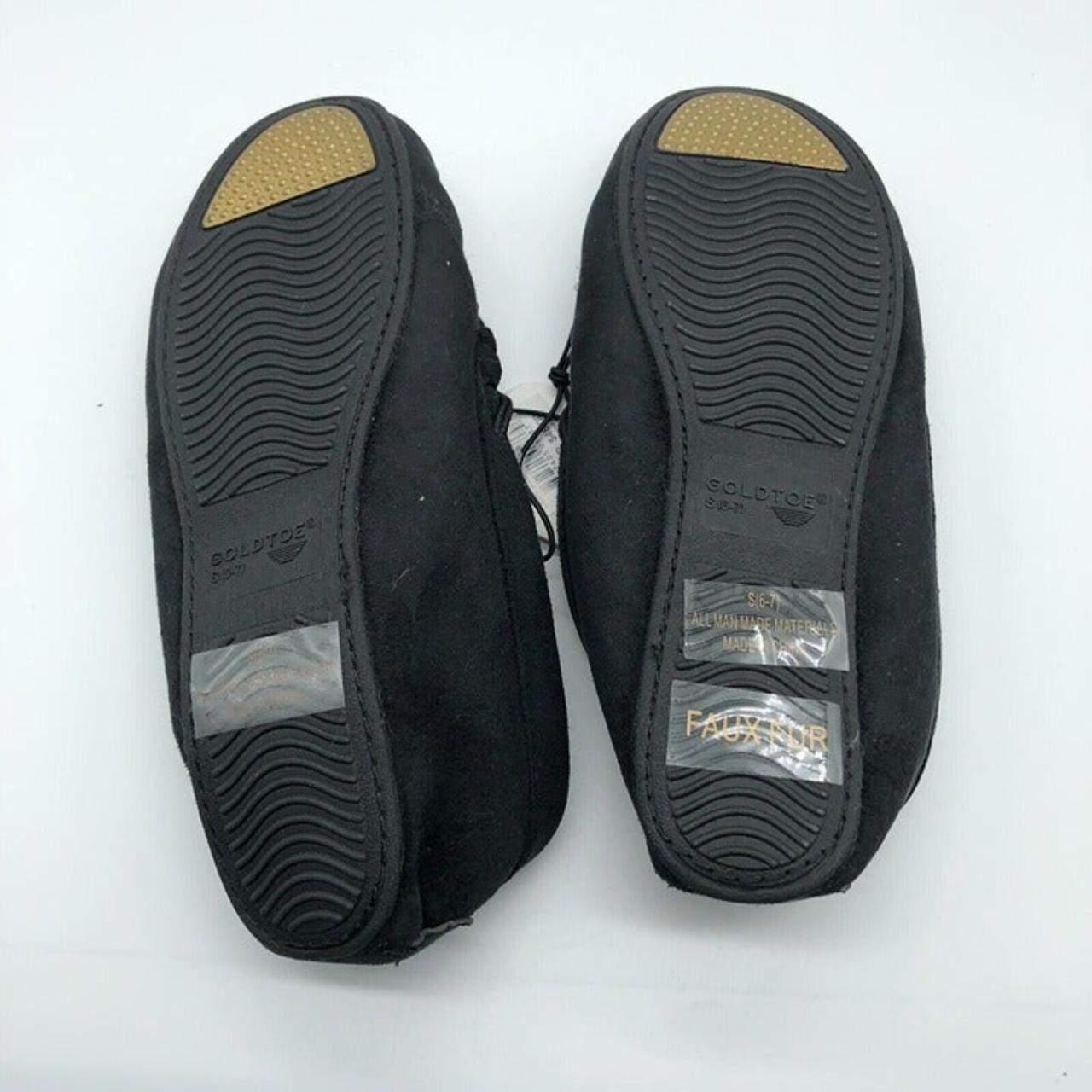 Gold Toe Women's Black Slippers (4)