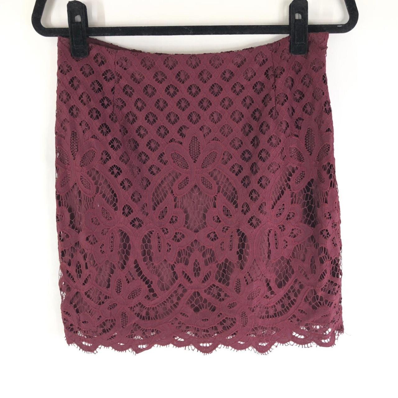 Burgundy 2024 skirt overlay