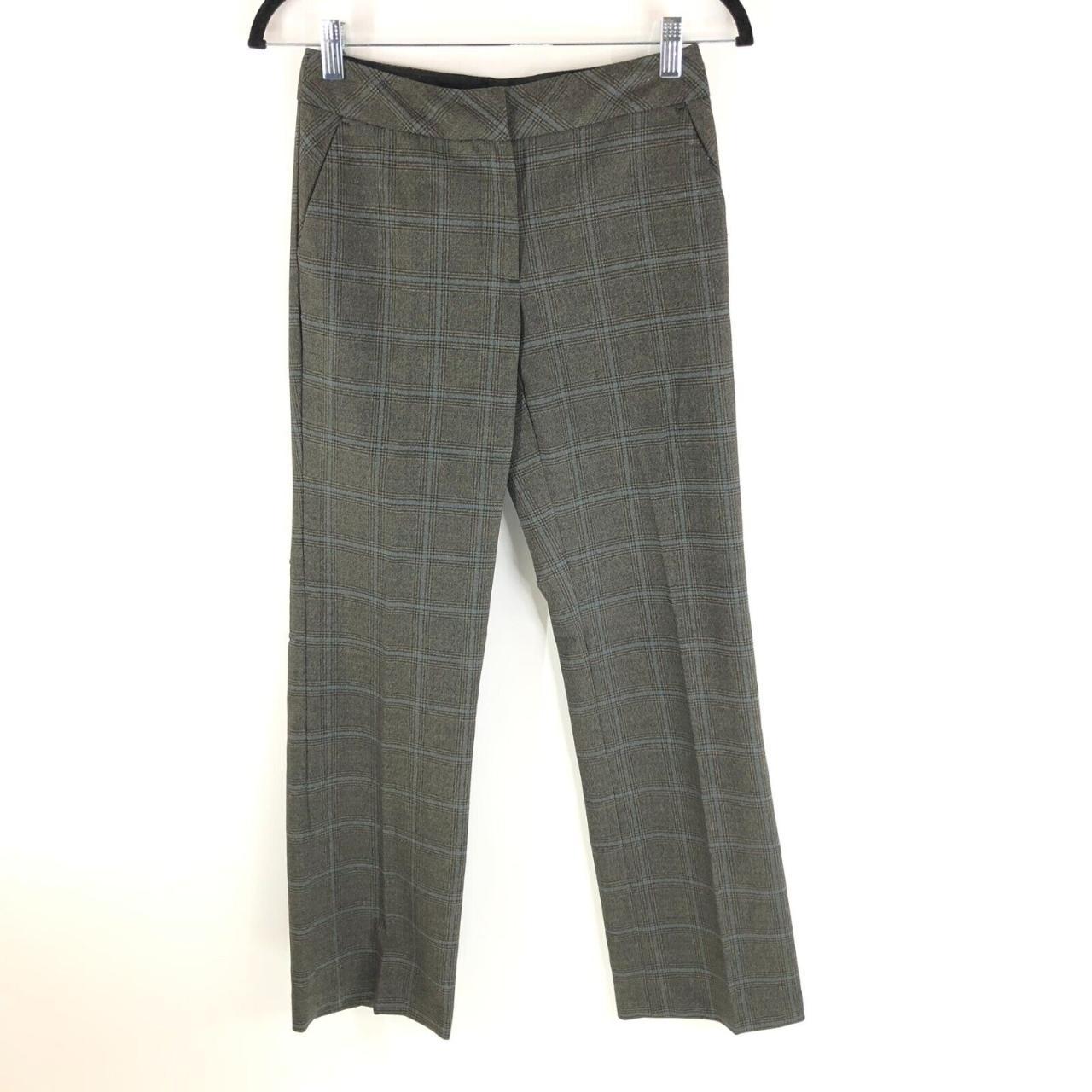 Talbots Womens Dress Pants Heritage Wool Blend Plaid - Depop