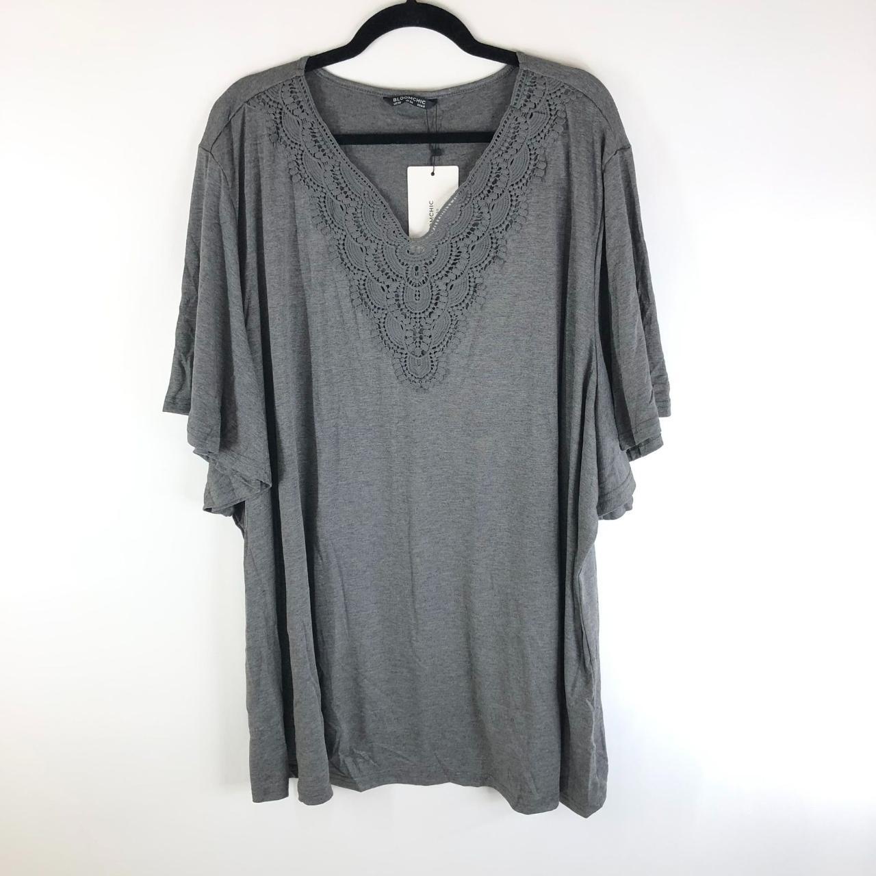 Lace V Neck T-Shirt