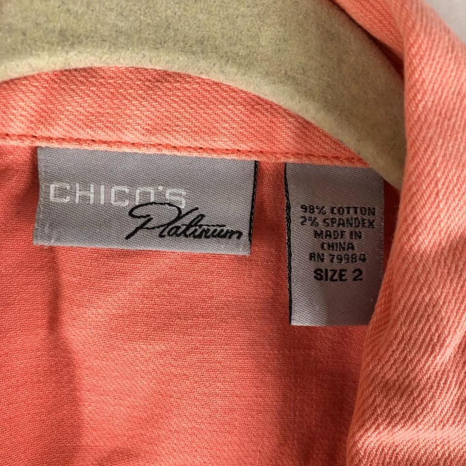 Vintage Chico's Platinum Orange Sleeveless