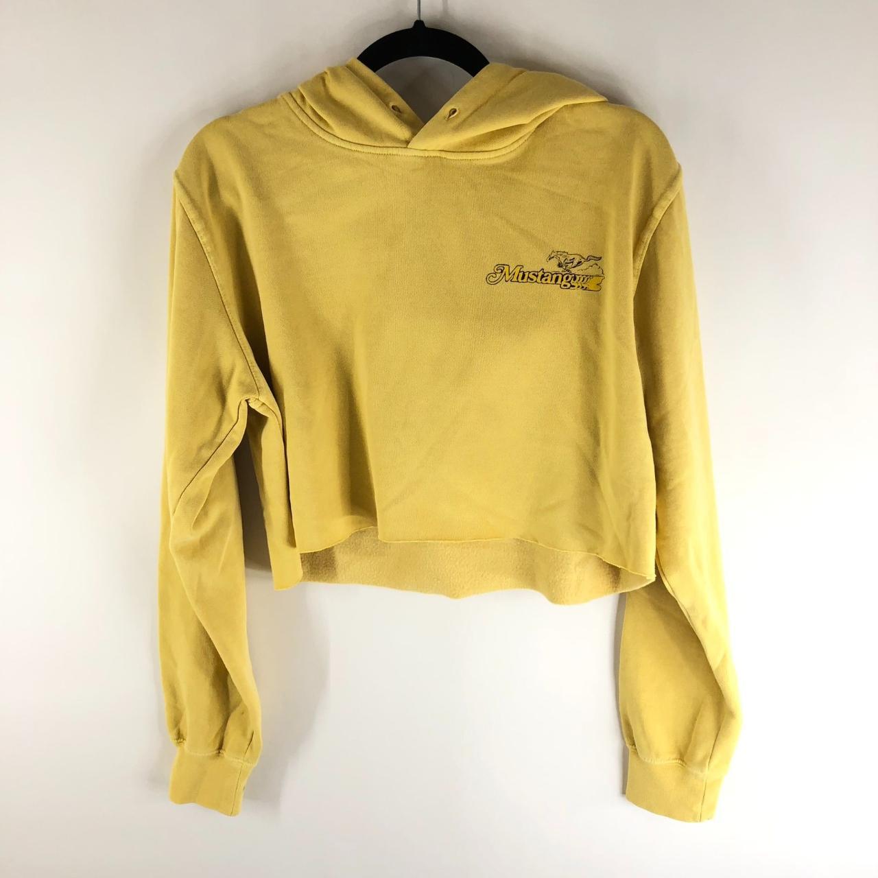 Crop top yellow on sale hoodie