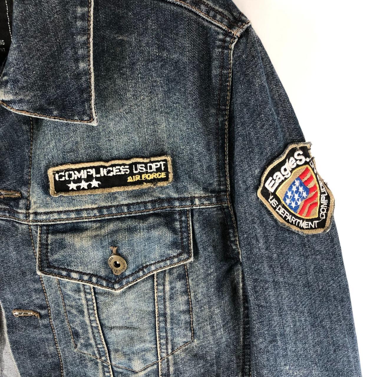 Rogue patch trucker denim clearance jacket