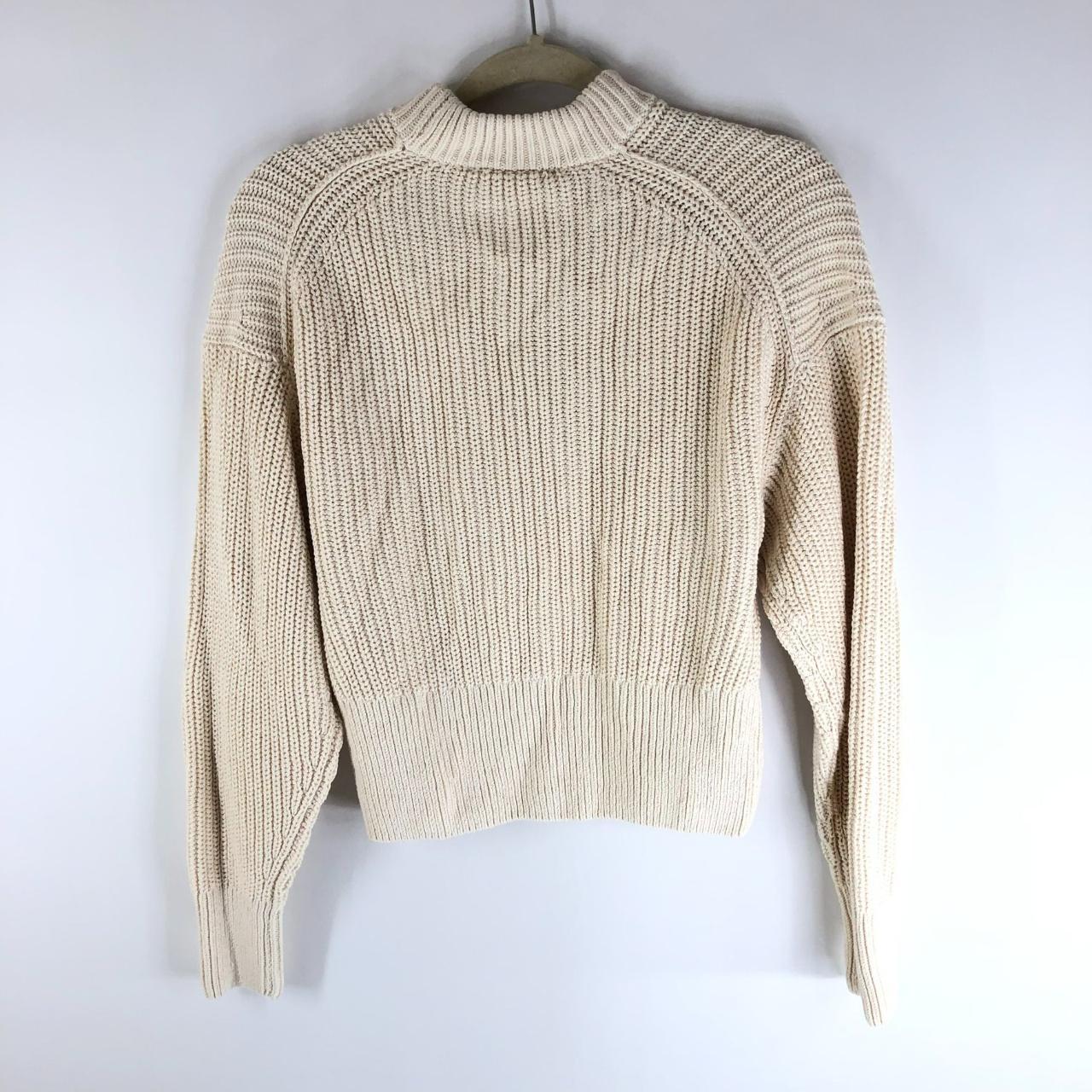 Everlane The Texture Cotton Crew Neck Sweater Chunky... - Depop