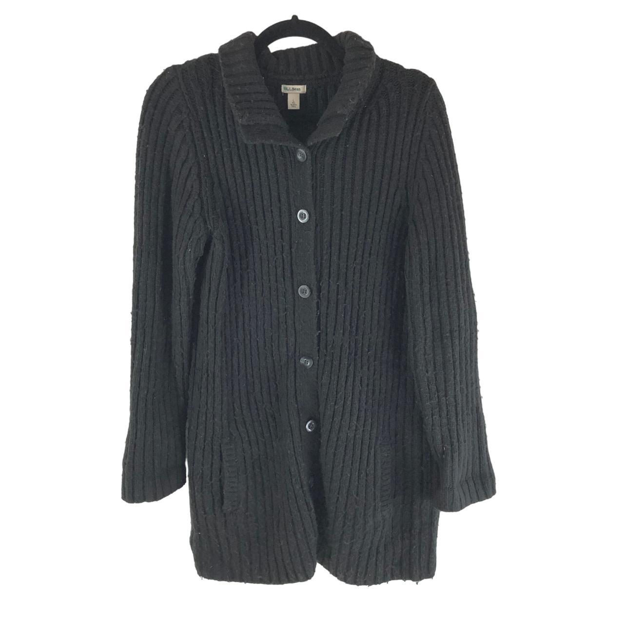 Heavy black cheap cardigan sweater