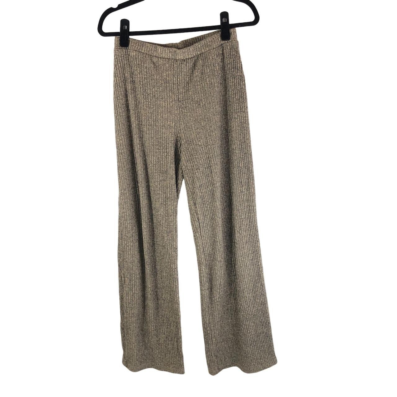 Zara Womens Knit Sweater Pants Pull On Ribbed Wide - Depop
