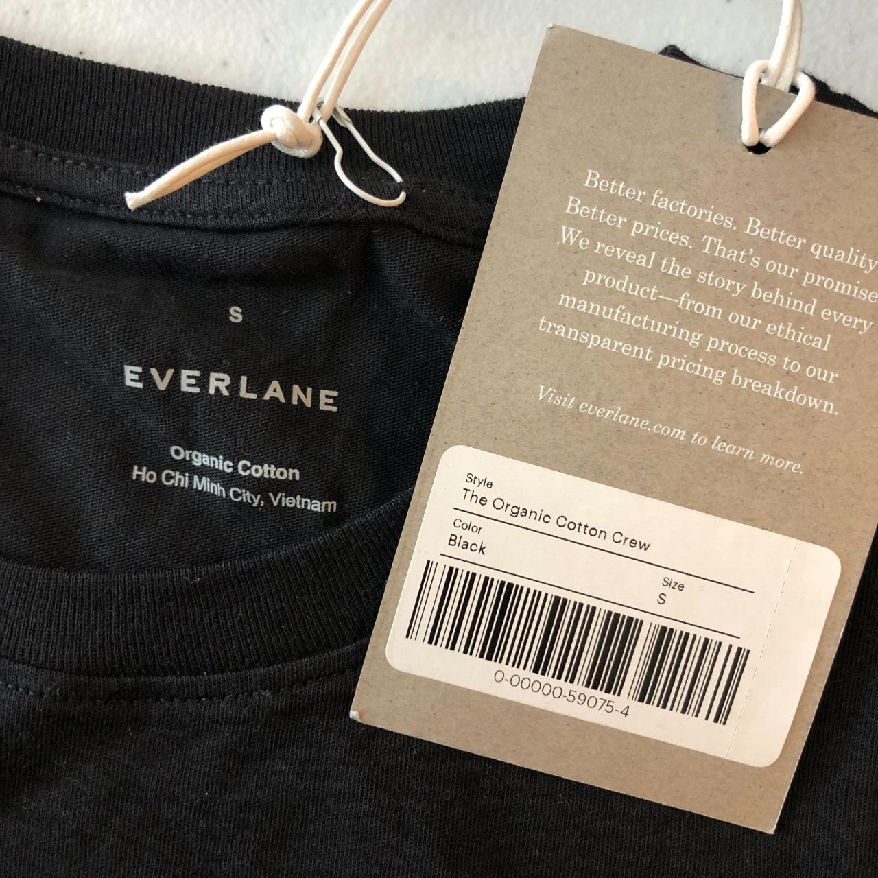 Everlane Womens The Organic Cotton Crew Tee Shirt - Depop