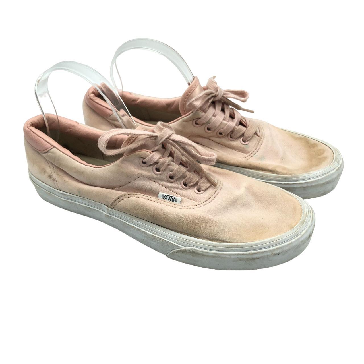 Light pink vans with hotsell leather laces