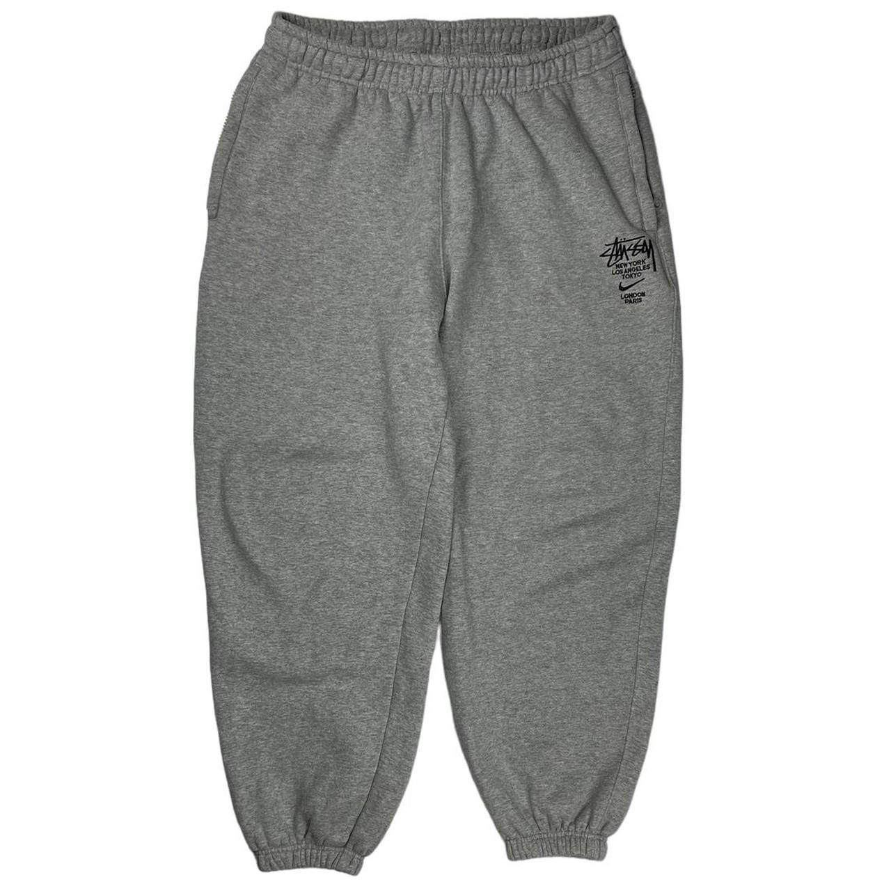 Nike x Stussy grey joggers Size Medium... Depop