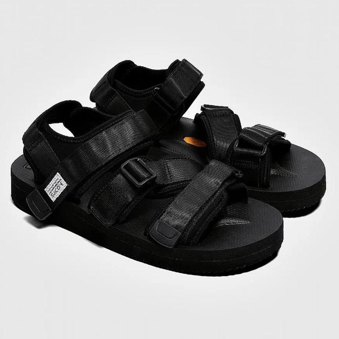 Suicoke KISSE V Sandals Black Size 8 Worn few Depop