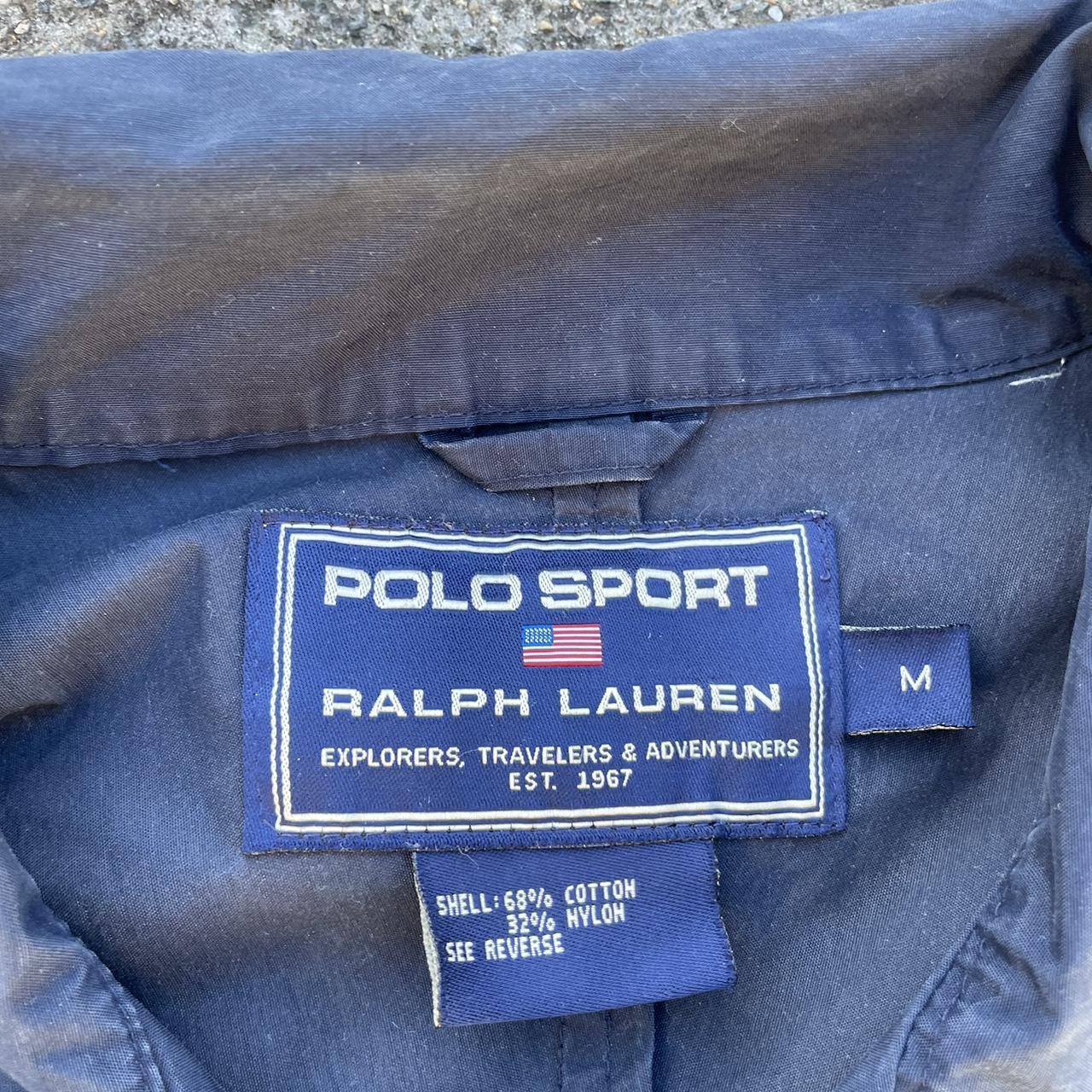 Polo Sport Men's Navy and Yellow Jacket | Depop