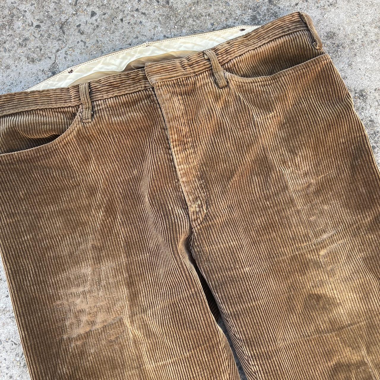 Vintage brown AMCO corduroy pants. Thick corduroy... - Depop