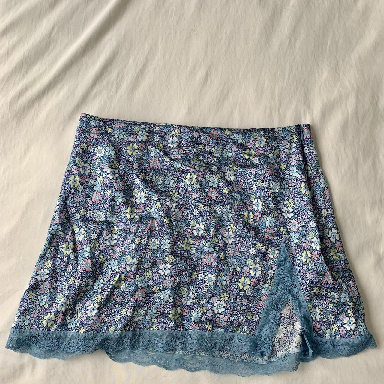 Frankies Bikini Boden Lace Skirt. Springtime blue... - Depop