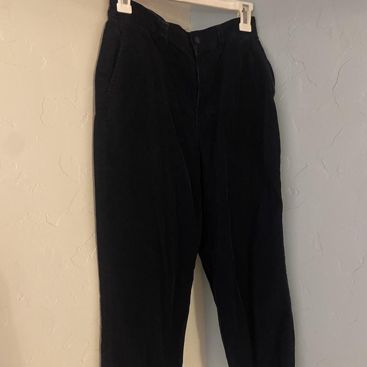 Vintage corduroy navy blue capri pants bought from a... - Depop