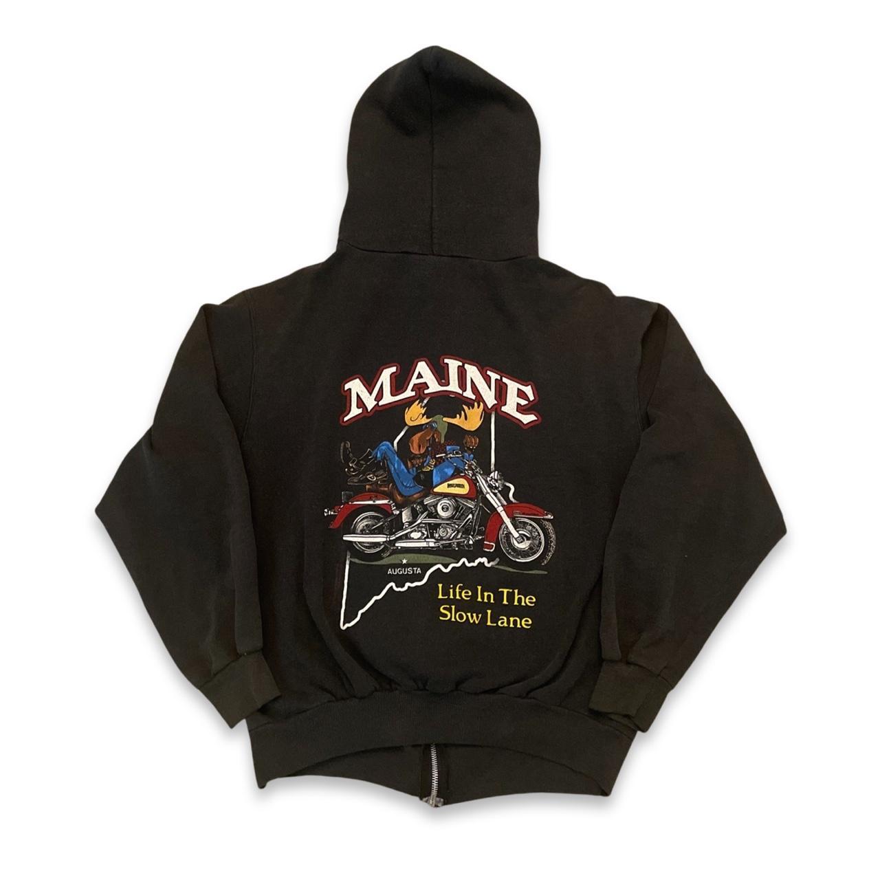 Harley Davidson Made in USA Zip up Hoodie Zipper is... Depop