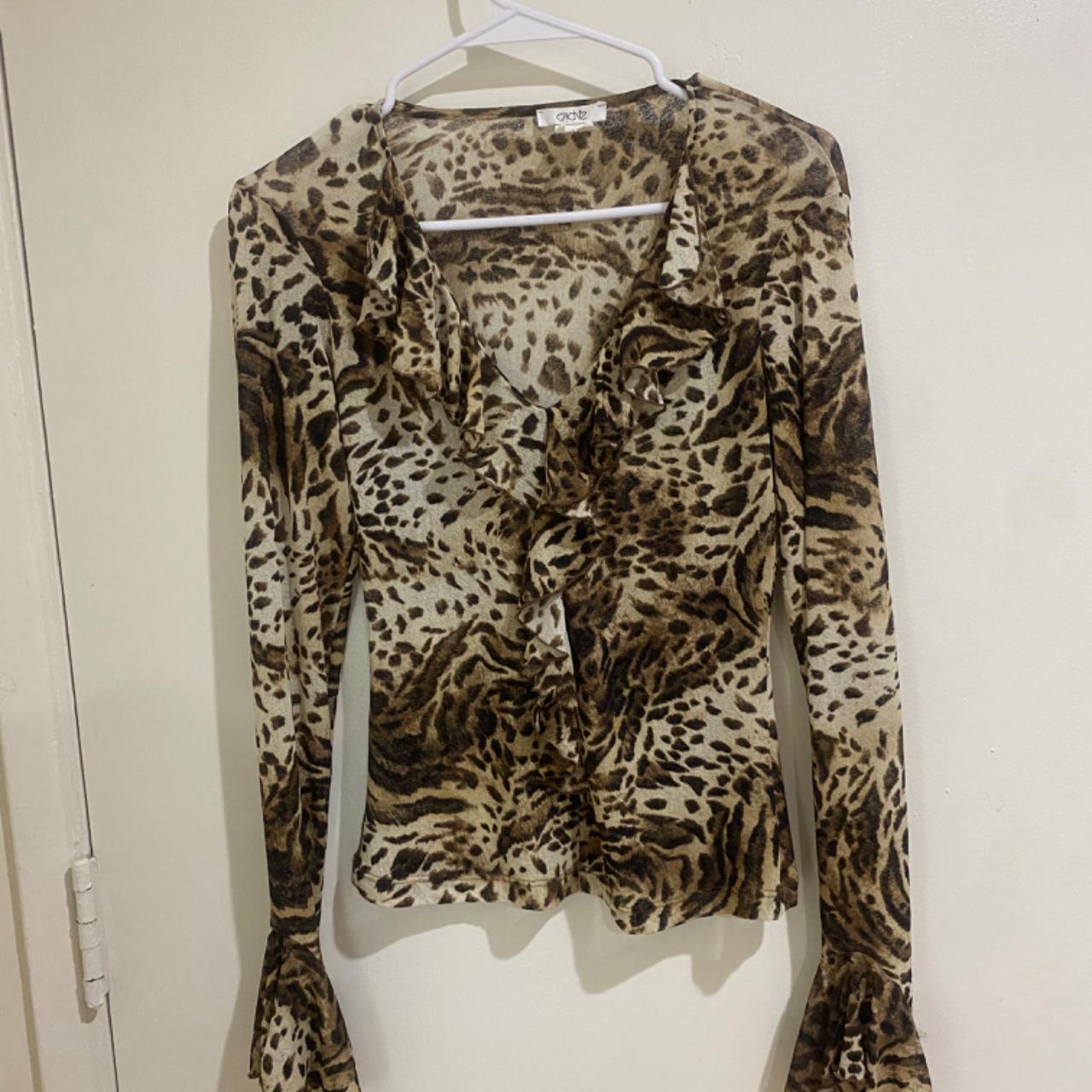 Cache Women's Blouse - Multi/Brown - S – Cache br… - image 1