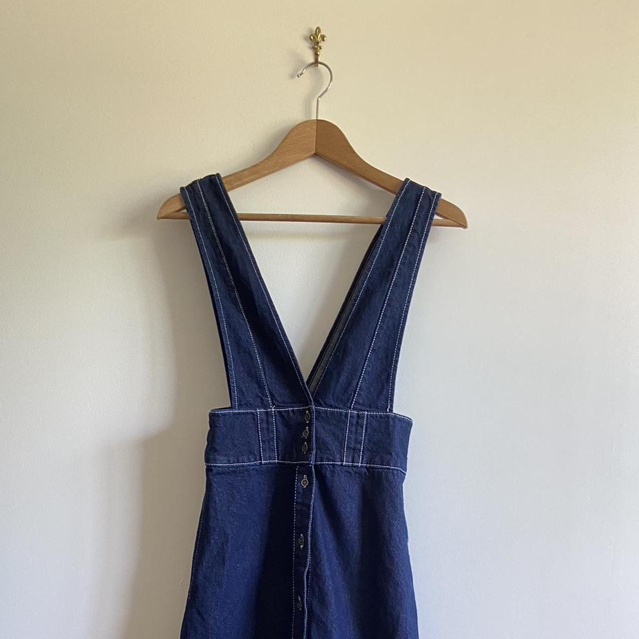 Beautiful vintage denim pinafore dress Perfect for... - Depop