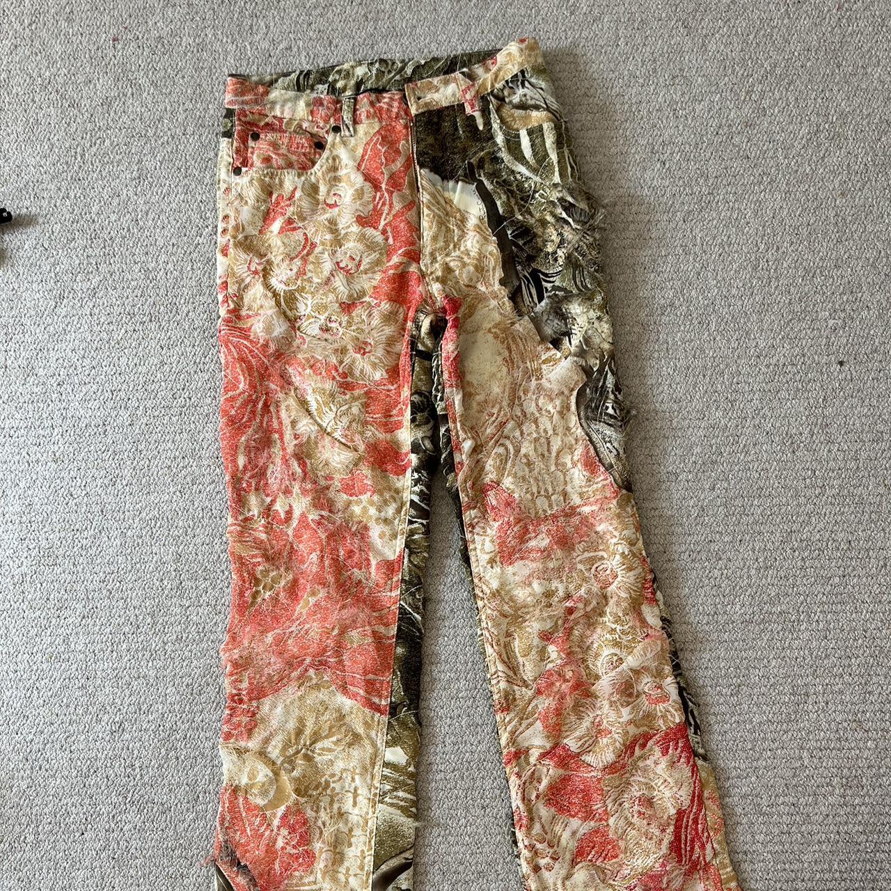 Incredible vintage Roberto Cavalli runway 2001 silk... - Depop