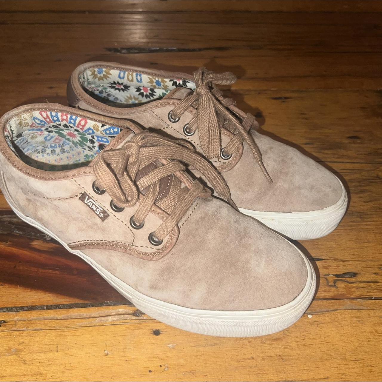 Light brown hotsell suede vans