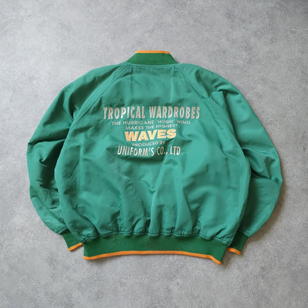 Men's Orange and Green Jacket Depop