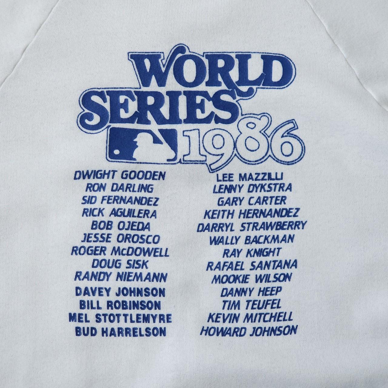 Vintage Mets sweatshirt White 80s raglan New York... - Depop