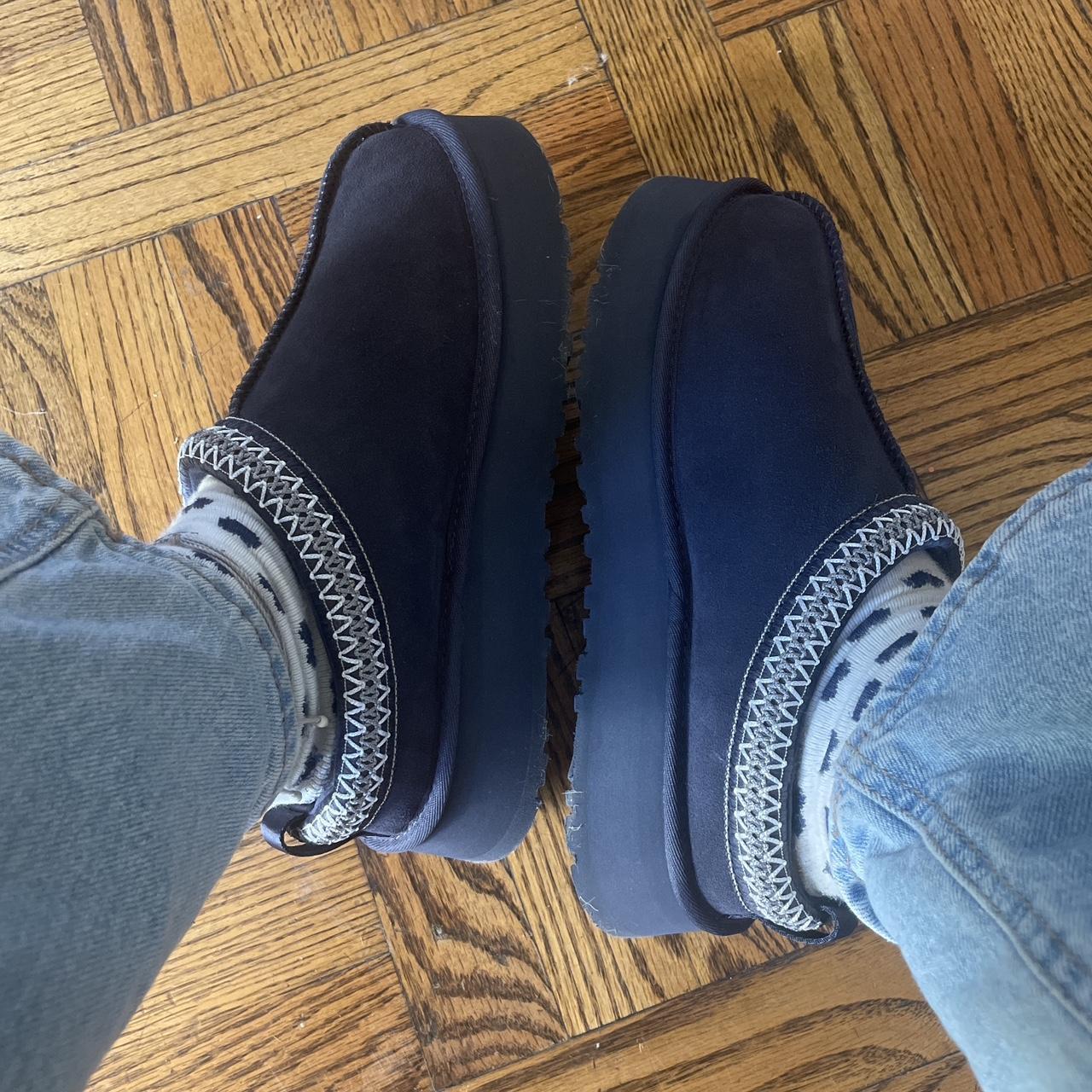 Navy Blue Tasman Ugg Platforms! I only wore a couple... - Depop