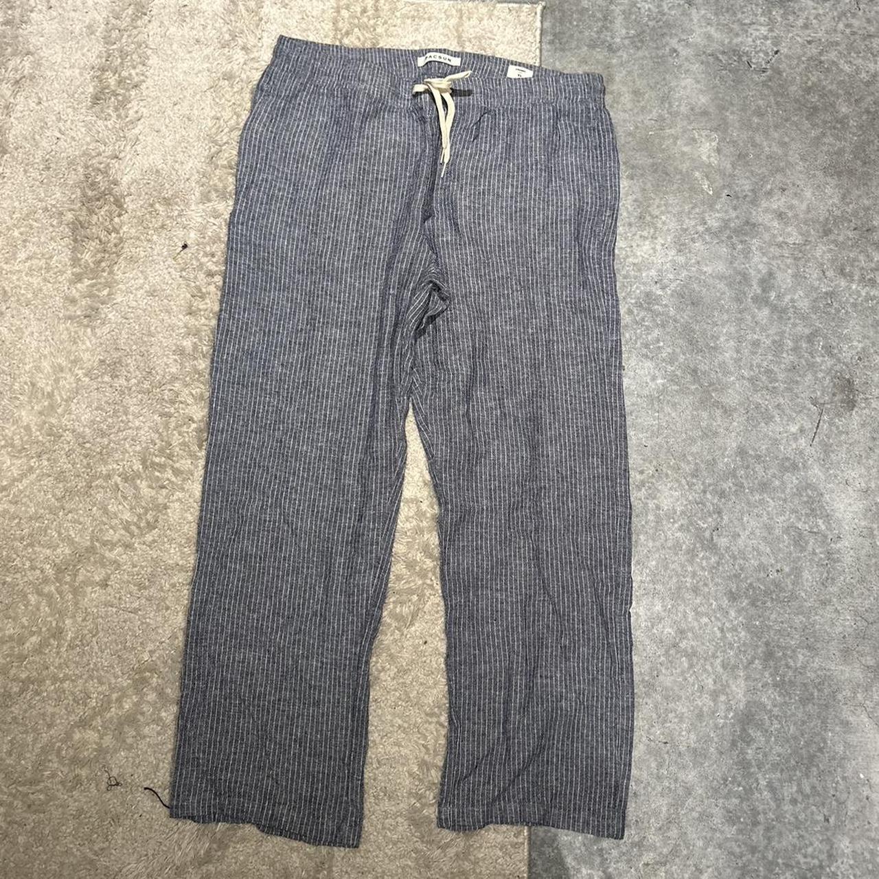 NWOT pacsun soft blue and white striped pants Got. Depop