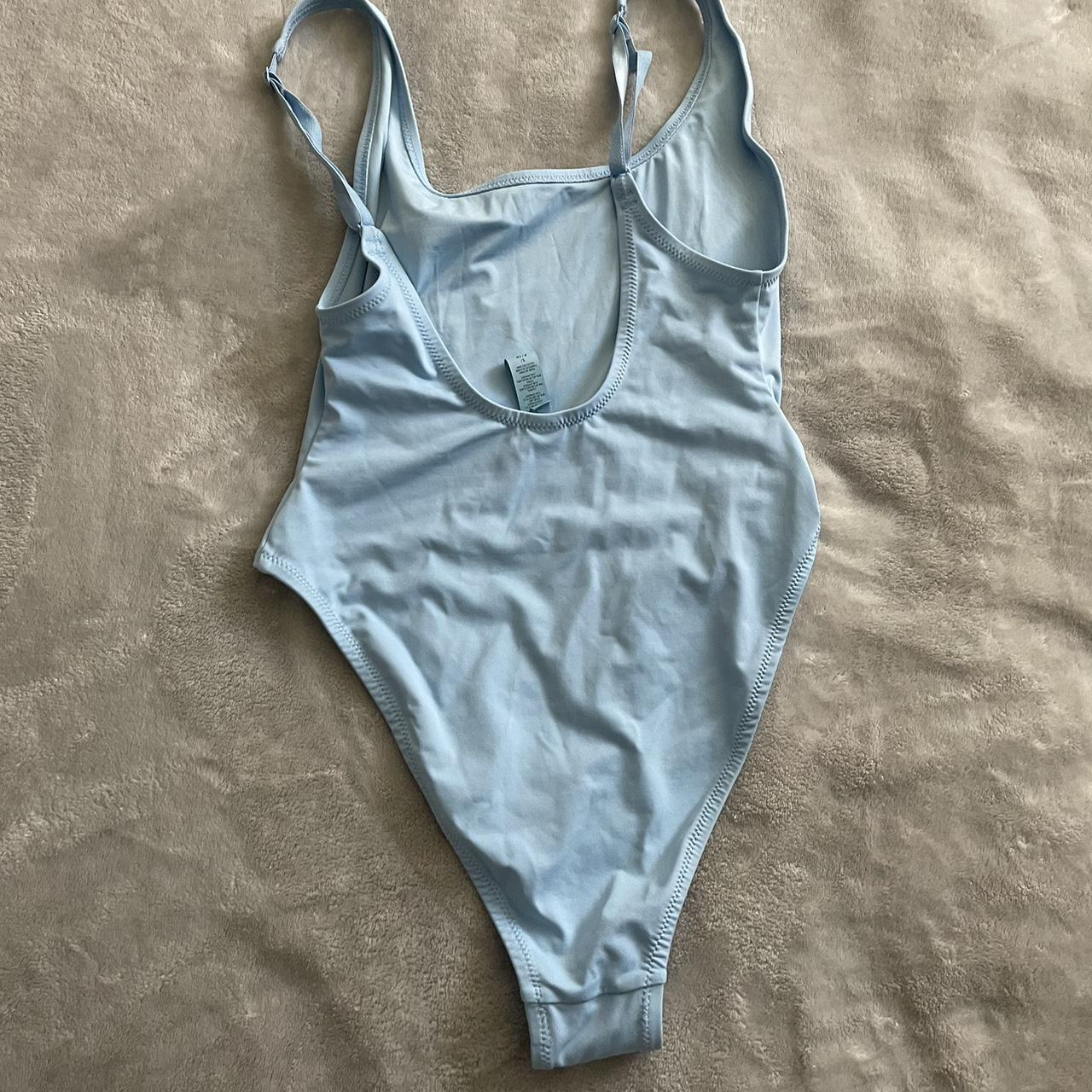 Skims bikini One piece set No flaws Baby blue... - Depop