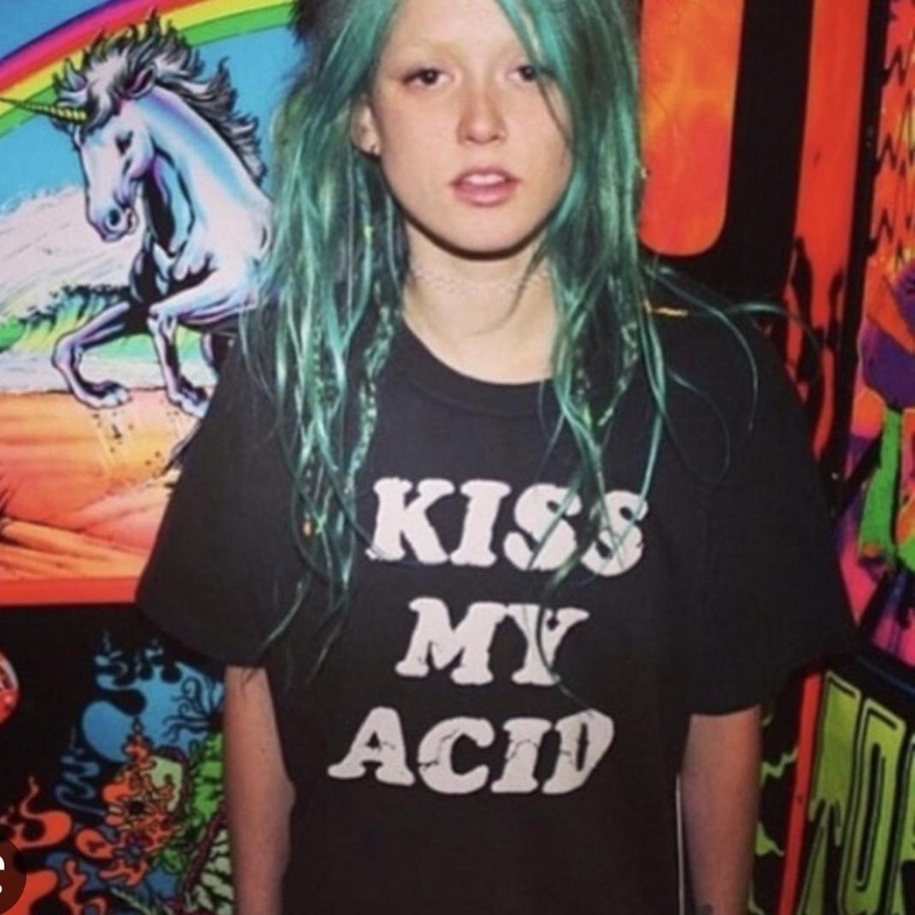 Bad Acid Kiss my Acid Shirt rare find , Very tumblr...