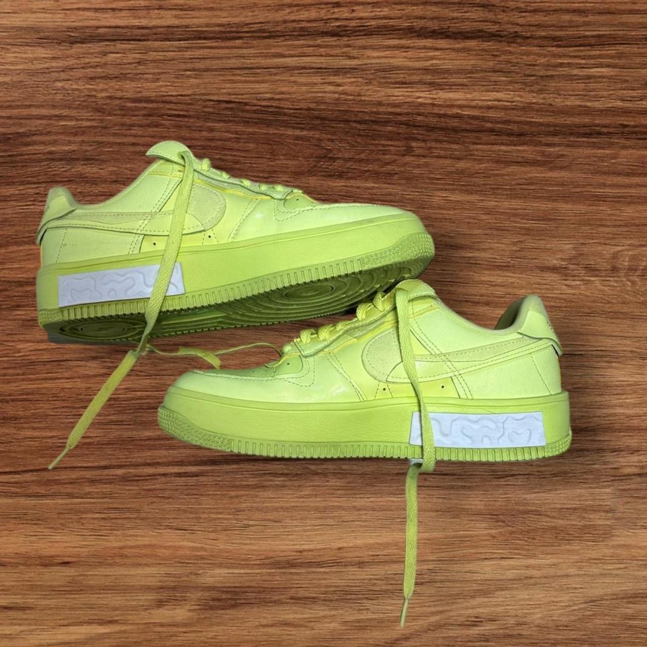 nike air force black neon green