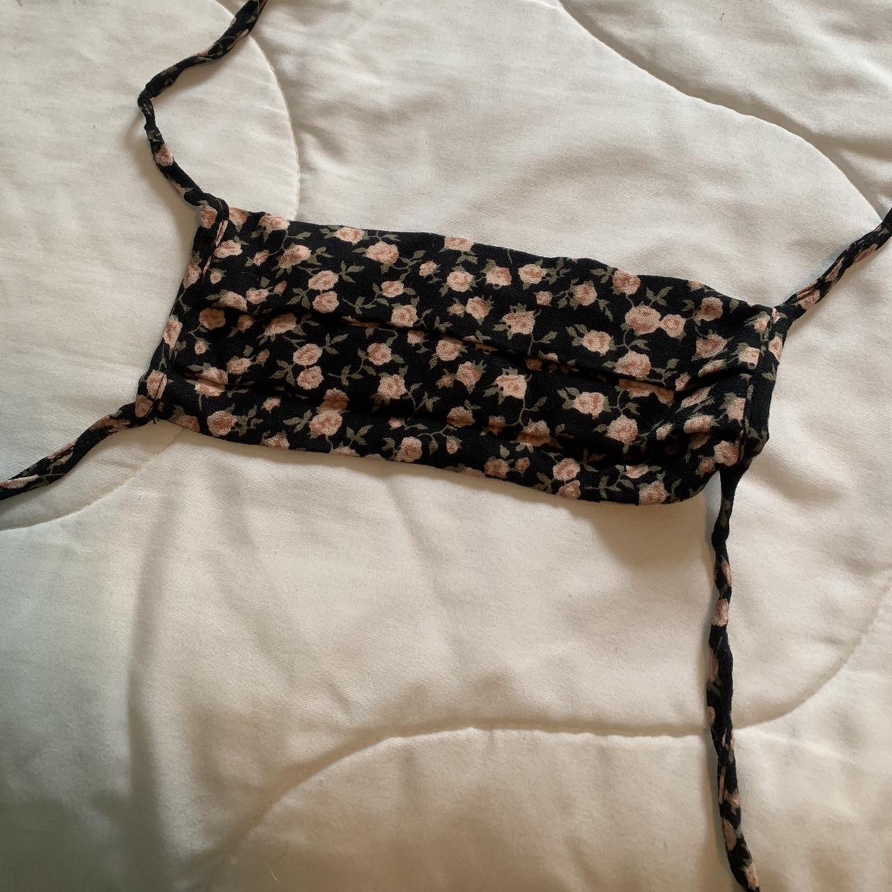 Reformation face masks 😷💕 Black with cute floral... Depop