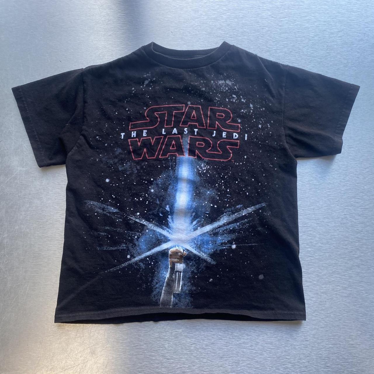 star wars baby tee kid size 10-12 t-shirt star... - Depop