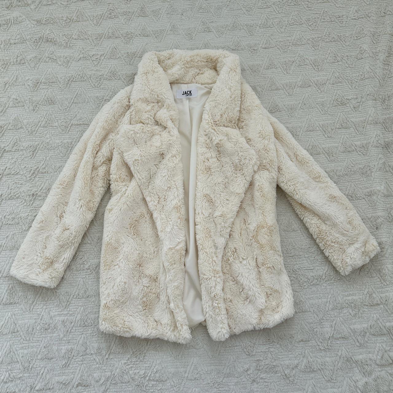 Jack By BB Dakota Fluffy Jacket Worn Twice In... - Depop