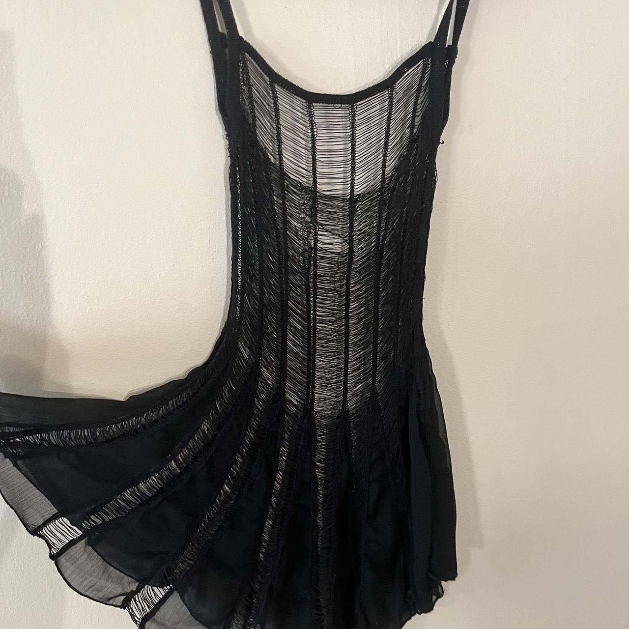 Amazing goth/flapper knitted slip dress! Absolutely... - Depop