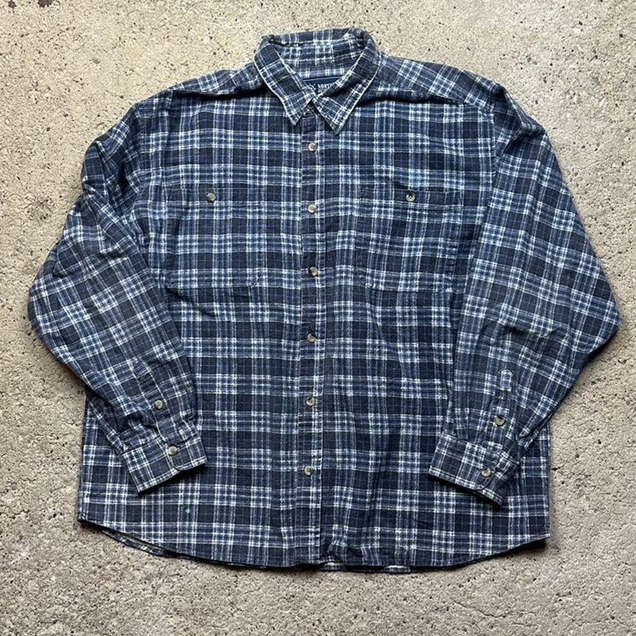 Men's Navy and Blue Shirt | Depop