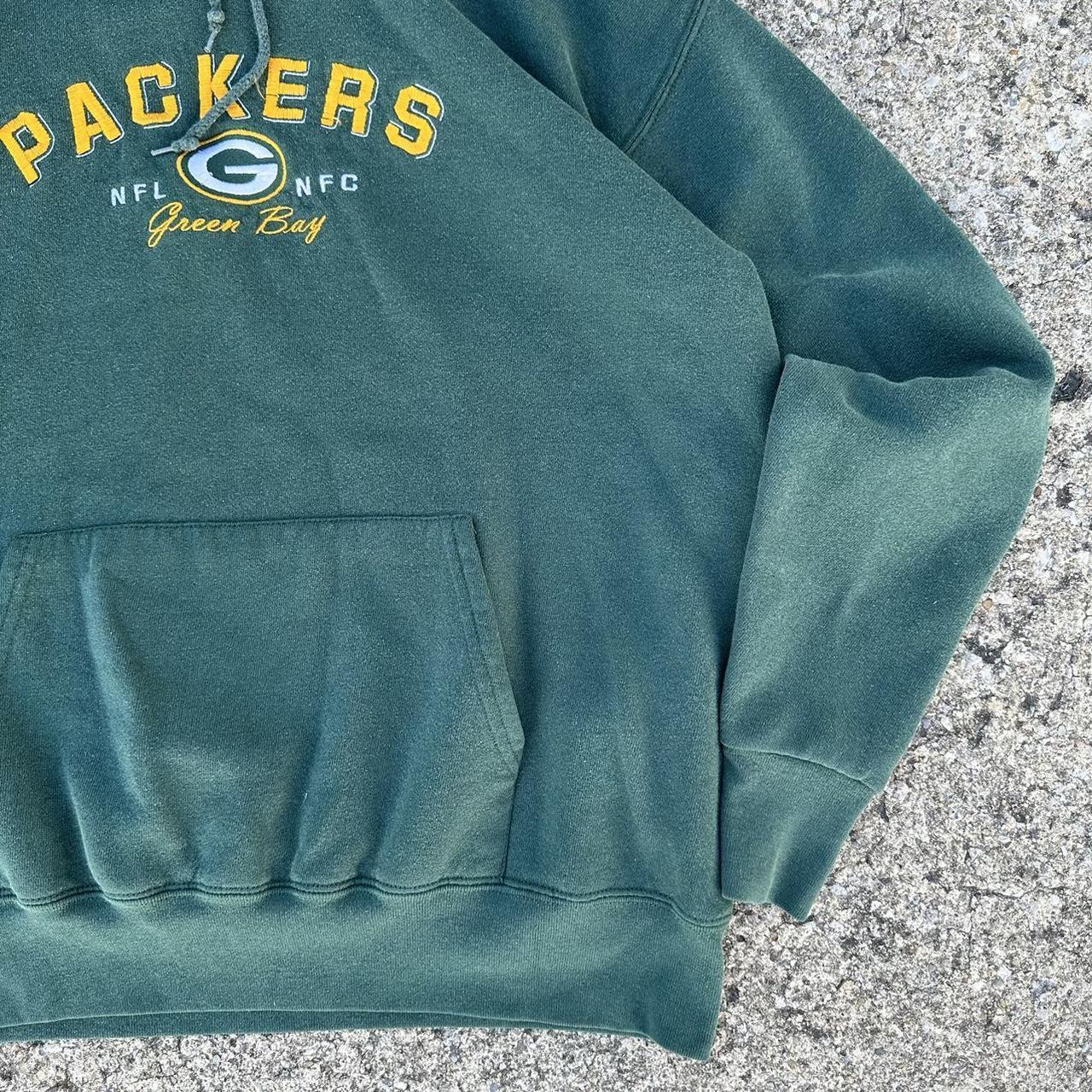 Vintage Y2K 2003 Green Bay Packers Playoffs Hoodie - Depop