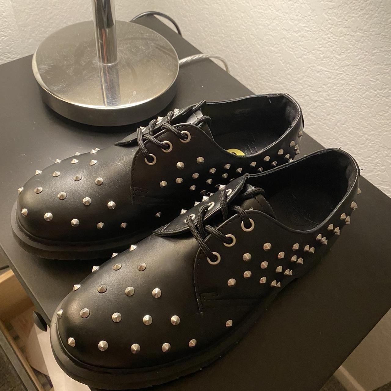 Doc Martens 1461 Stud Wanama Oxford - size 10 women,... - Depop