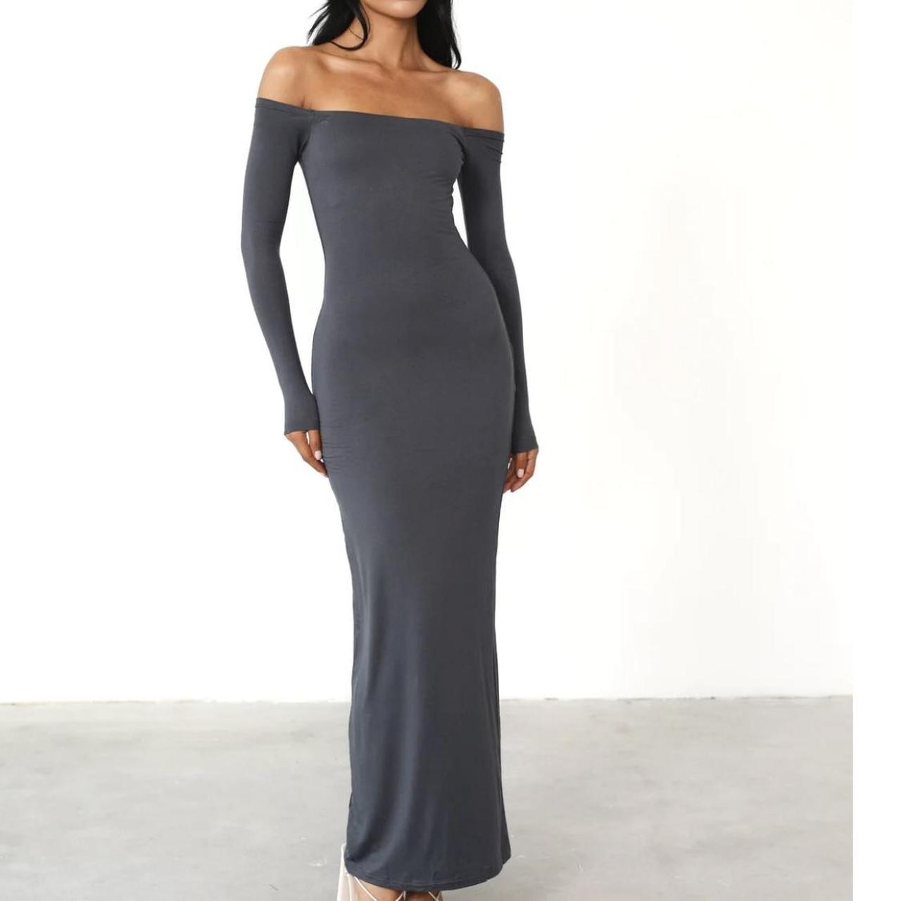 - charcoal clothing charcoal maxi dress - brand new... - Depop