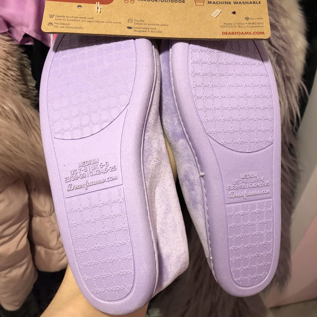 Dearfoams Women's Purple Slippers (4)
