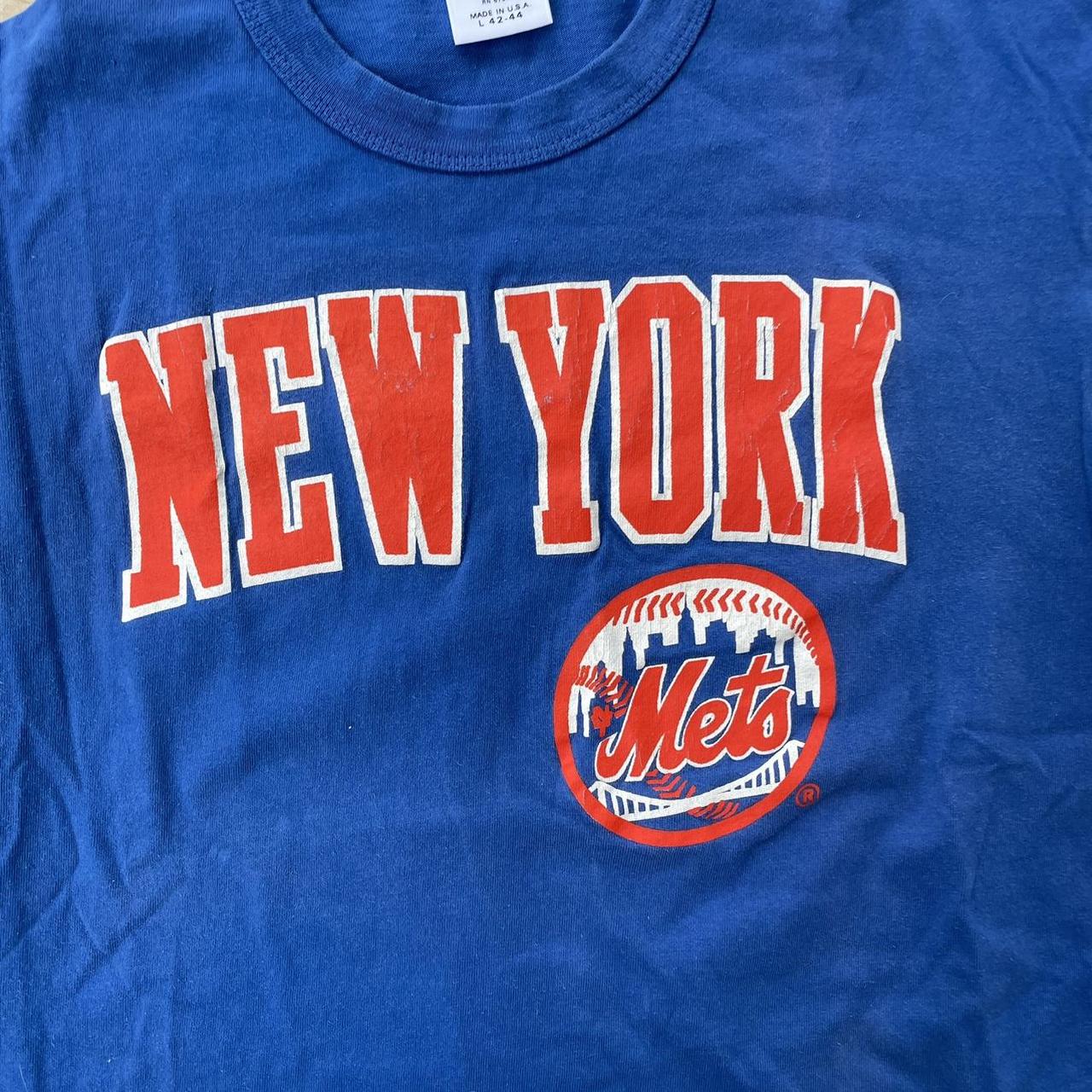 Vintage 80s Starter New York Mets MLB Baseball Blue - Depop